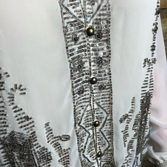 Anthropology/Tracy Reese, swingy beaded top, NWT - Picture 6 of 13